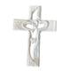thumbnail image 2 of Cruz De Madera Tallada Corazón Entrelazado Para Acción De Gracias Cumpleaños Día De San Valentín Grande Blanco, 2 of 5