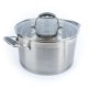 thumbnail image 1 of Cacerola tipo Dutch oven David Burke de 6,25 L, acabado gris cepillado y tapa de vidrio, 1 of 1