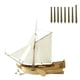 thumbnail image 1 of Barco De Vela Modelo DIY Artesanía De Madera Barco Juguete Educativo Para Ni?os Juguete 8 Uds Ca?ón De Bronce, 1 of 5