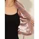 thumbnail image 5 of INSPIRE CHIC Abrigo de Piel para Mujer Moda Invierno Chaqueta Abierta Recortada Solapa Manga Larga Abrigo de Piel Sintética Esponjoso S Rosa Empolvado, 5 of 6