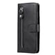 thumbnail image 2 of Funda con Cremallera para Motorola MOTO E20/E30/E40, Carcasa Cartera de Cuero PU con Soporte y Tarjetero, 2 of 6