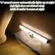 thumbnail image 4 of 1pc LED Motion Sensor Cabinet Light, Under Counter Closet Lighting, Wireless Magnetic USB Rechargeable Kitchen Night Lights, Battery Powered Operated Light For Wardrobe Closets Cabinet Cupboard Stair, 4 of 5