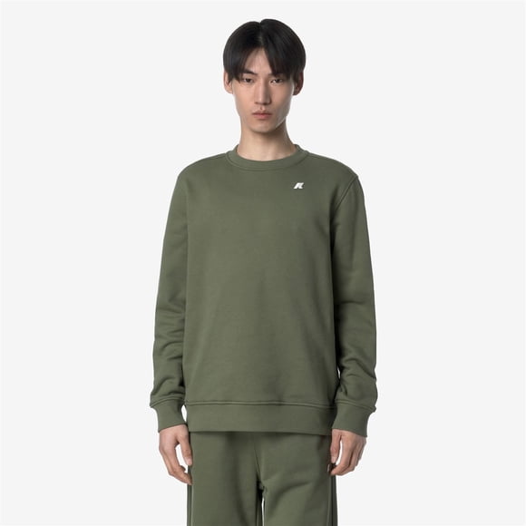 Polerón K-Way Men Baptiste French Terry Green Lichen