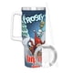 thumbnail image 3 of Frosty el Muñeco de Nieve Vaso aislado de acero inoxidable con asa, diseño temático, regalo para familia, amigos y fans; incluye pajita y encaja en el portavasos estándar, 40 oz, 3 of 6