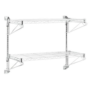Prochef - Repisa 2 Bandejas 90X35X80 Cm. Acero Cromado. Cap. 300 Kg.