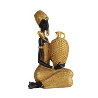 Bothyi - Estatua De Mujer Tribal Africana, Figura De Mujer Africana Para Dormitorio, Oficina, Estilo Interior A