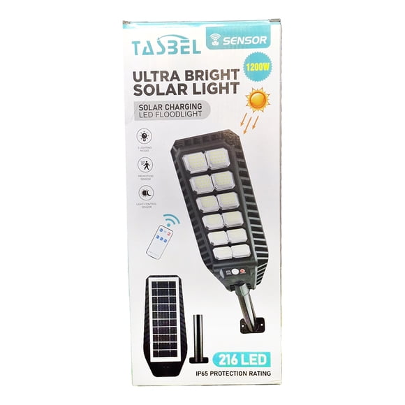 Reflector Solar 1200w Con Sensor Y Control Remoto