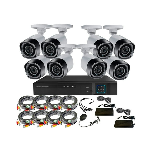 Kit 8 Cámaras de Seguridad Exterior HD 1MP - E80L