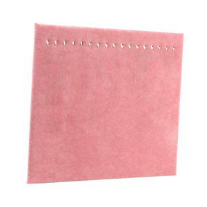 Ioensy - Soporte De Exhibición De Collar De 17 Ganchos, Tableros De Exhibición Para Pulseras, Tobilleras, Venta De Terciopelo Rosa