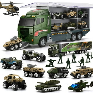 Camion Militar Byonebye Camion Militar 26 Piezas Con Soldados