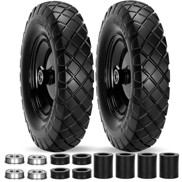 Llantas para carretilla Pontuss 16" sólidas sin aire 4.80/4.00-8