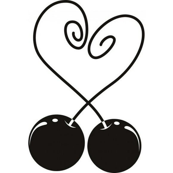 Decomural Cherry Love Heart WS-19093