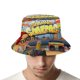 thumbnail image 4 of Surfistas del Metro Sombrero bucket para adultos, gorra de protección solar, sombrero de pescador plegable para viajes al aire libre, pesca y actividades de verano, 4 of 6