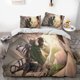thumbnail image 1 of Invad-e on Tita-n Eren Levy-i Anime Soft-t 3D Printe -- d Duvet Co-ver Bedding- Set with -Co-mfort-er Cover, 1 of 5
