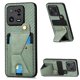 thumbnail image 1 of Funda Resistente para Xiaomi 13 Pro con Tarjetero y Soporte, Diseño Magnético Verde, 1 of 5