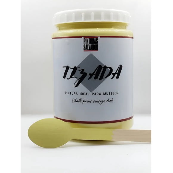 Pintura Tizada Al Agua Chalk Paint amarillo envejecido