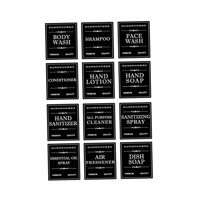 Ioensy - 12X Etiquetas De Jabón Para Botellas Etiquetas De Limpieza De Cocina Para Accesorios De Baño