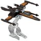 thumbnail image 1 of Vehículo Star Wars Hot Wheels Starfighter con alas abiertas, naranja, 1 of 5