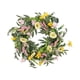 thumbnail image 2 of Corona De Primavera Para Puertas Delanteras, Hojas Verdes De Eucalipto, Flor De Margarita Artificial, 2 of 5