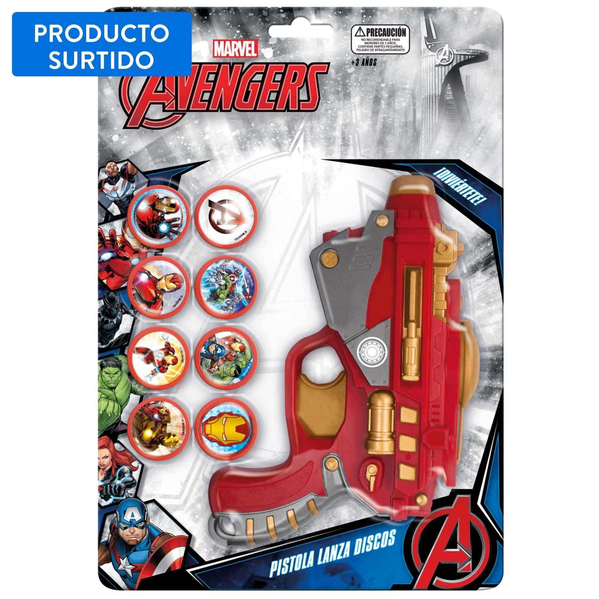 Lanza Disco Avengers, Producto Surtido 1 Un