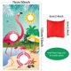 thumbnail image 2 of Toss Game Blulu Flamingo con 3 pufs de nailon y telón de fondo, 2 of 6