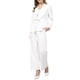 thumbnail image 4 of INSPIRE CHIC Conjunto de Traje de Pantalón de 2 Piezas para Mujer 2026 Blazers y Pantalones de Oficina Profesional XL Blanco, 4 of 5