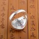 thumbnail image 3 of Anillo Plata Budista Flor de la Vida y Mantras Hombre Mujer, 3 of 3
