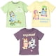 thumbnail image 1 of Camiseta Bluey Bingo para niños pequeños, paquete de 3, gris/amarillo/verde, 5T, 1 of 7