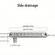 thumbnail image 1 of 1 Set, 11.8" Linear Shower Drain With Removable Grate, Professional Brushed 304 Stainless Steel Rectangle Shower Floor Drain,Floor Shower Drain With Hair Strainer, 1 of 5