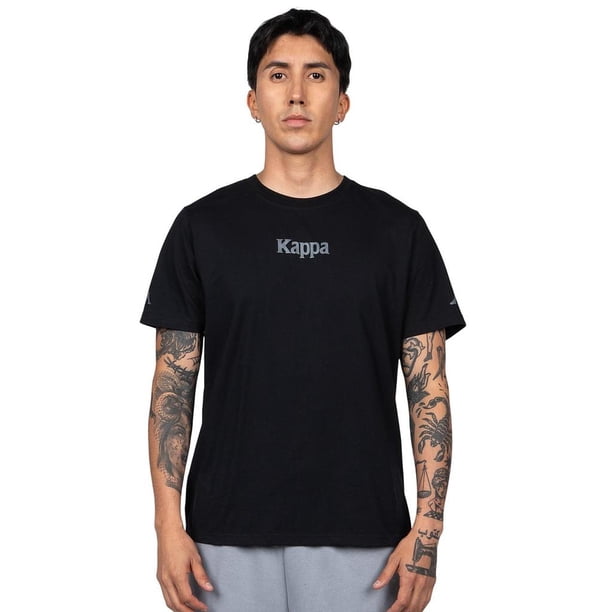 Polera Hombre Kappa Negro Pure Logo Omini