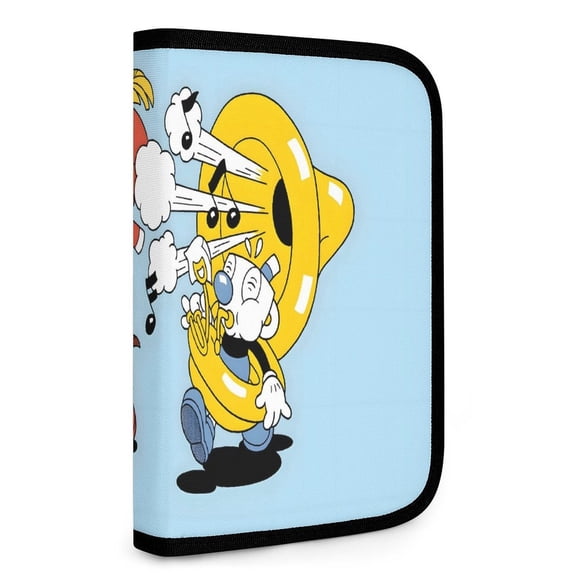 Cuphead Bolsa de Almacenamiento Plegable Portátil con Compartimentos, Organizador de Herramientas Multi-Bolsillo, Uso Dual Viaje y Hogar 26.5*17.8cm