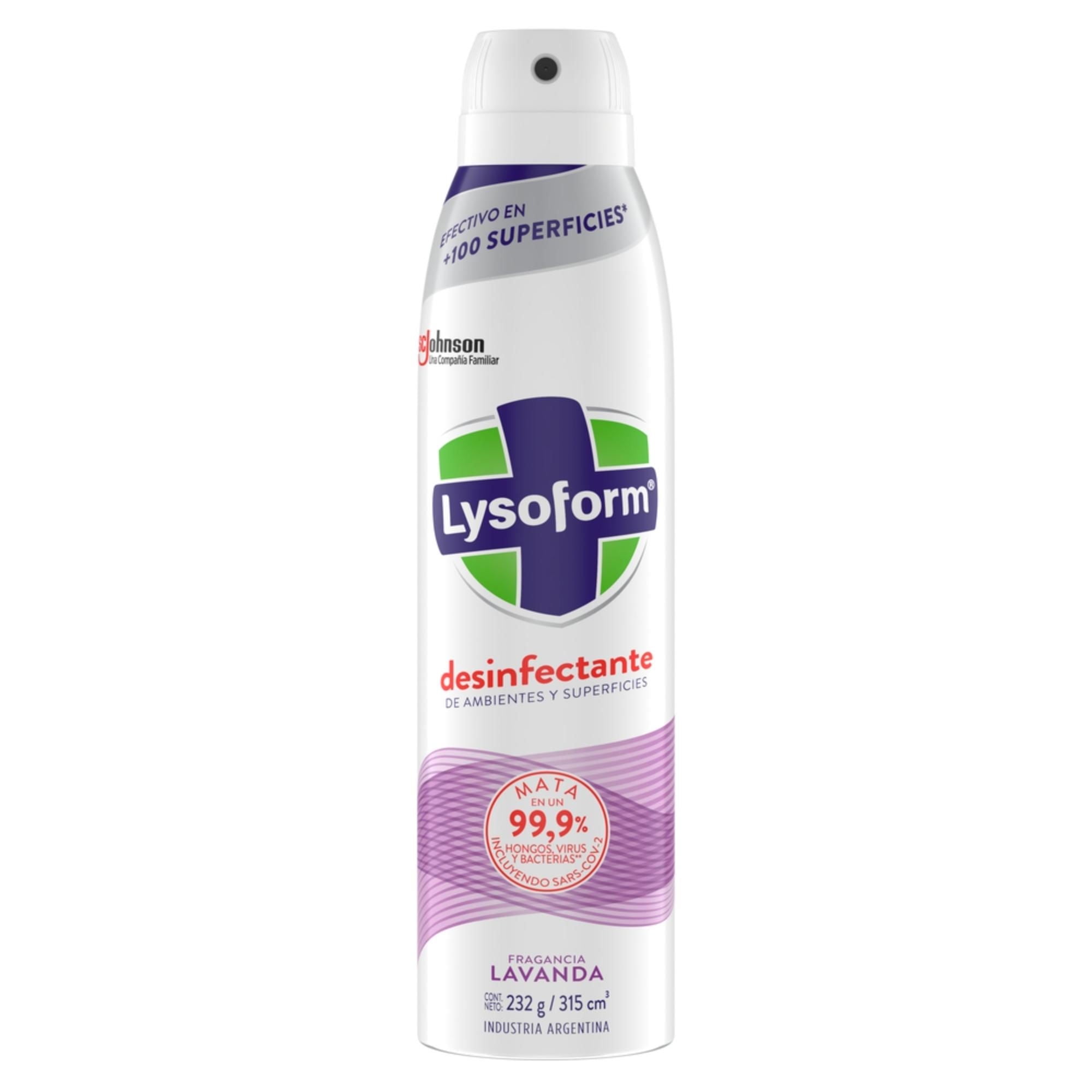Desinfectante Aerosol Aluminio Lavanda 315 ml Lysoform