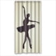 thumbnail image 1 of Cortina de ducha con silueta de bailarina de ballet con ganchos, tamaño 36 x 72 pulgadas, 1 of 3