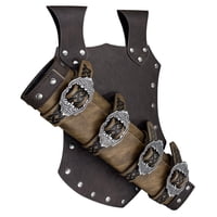 Xusx111 - Medieval Cuero Falso Espada Rana, Edad Media Vintage Espada Holster, Caballero Mercenario Ajustable Daga Holster