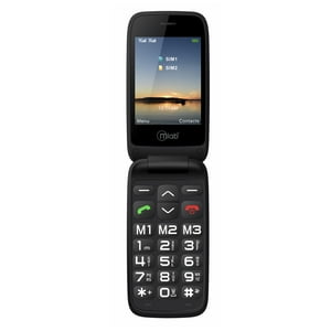 Telefono Senior Shell 4G Sos 2,8""/ 1,77"" + Base Cargador Black Mlab