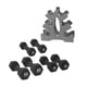 thumbnail image 2 of Set Mancuernas CAP 32lb Neoprene con Rack Hexagonal Negro, 2 of 3