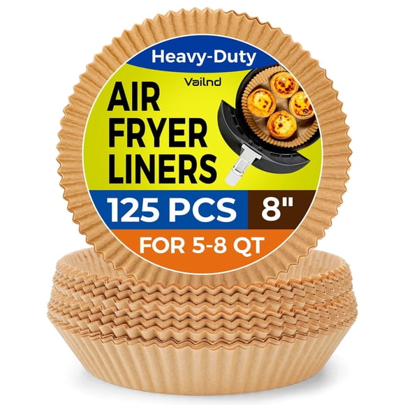 Forros de papel desechables Air Fryer, 125 piezas, 8 pulgadas, redondos