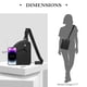 thumbnail image 3 of Bolso Bandolera Pequeño Antirrobo Negro Con Rfid 17 X 22 X 4 Cm, 3 of 8