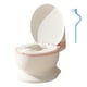 thumbnail image 2 of Orinal para bebé, inodoro para niños, cómodo con almacenamiento de toallitas, asiento de inodoro para bebés con sensación real para dormitorio, bebés, Asiento PP rosa, 2 of 2