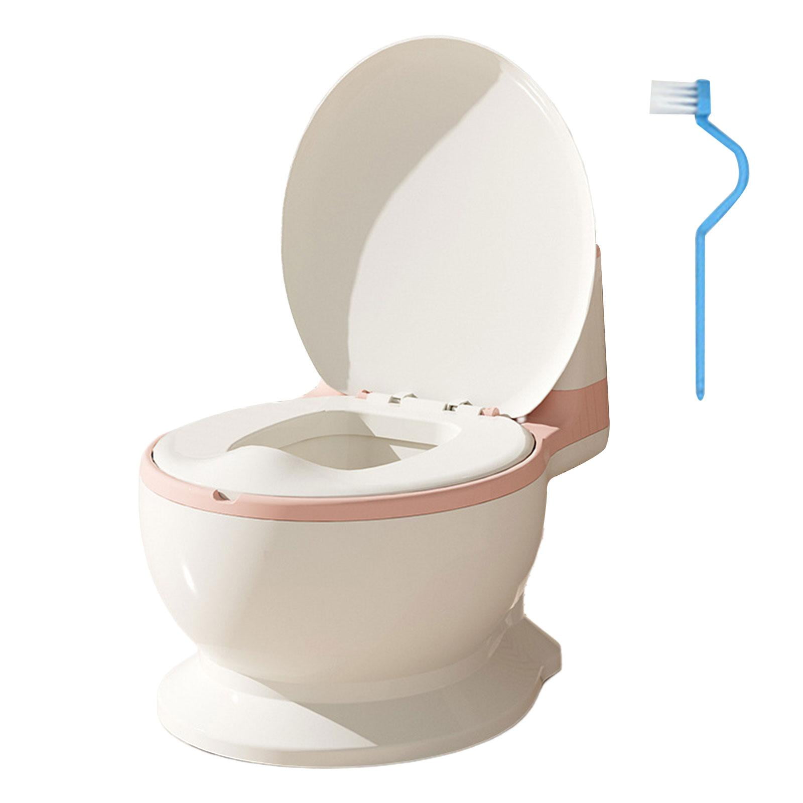 Bothyi - Inodoro Para Bebé, Inodoro Antideslizante, Cómodo Y Realista Para Dormitorio De 0 A 7 Años, Asiento Rosa De Pp