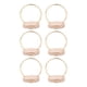 thumbnail image 3 of 6x Central Floral Hoop Piece With Wood Stand Wedding Wedding For Party Festival Dia 10cm, 3 of 5