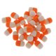 thumbnail image 2 of 30pcs/Box Pop Up Boilies Floating Ball Beads Cápsula Forma Naranja + Blanco, 2 of 5