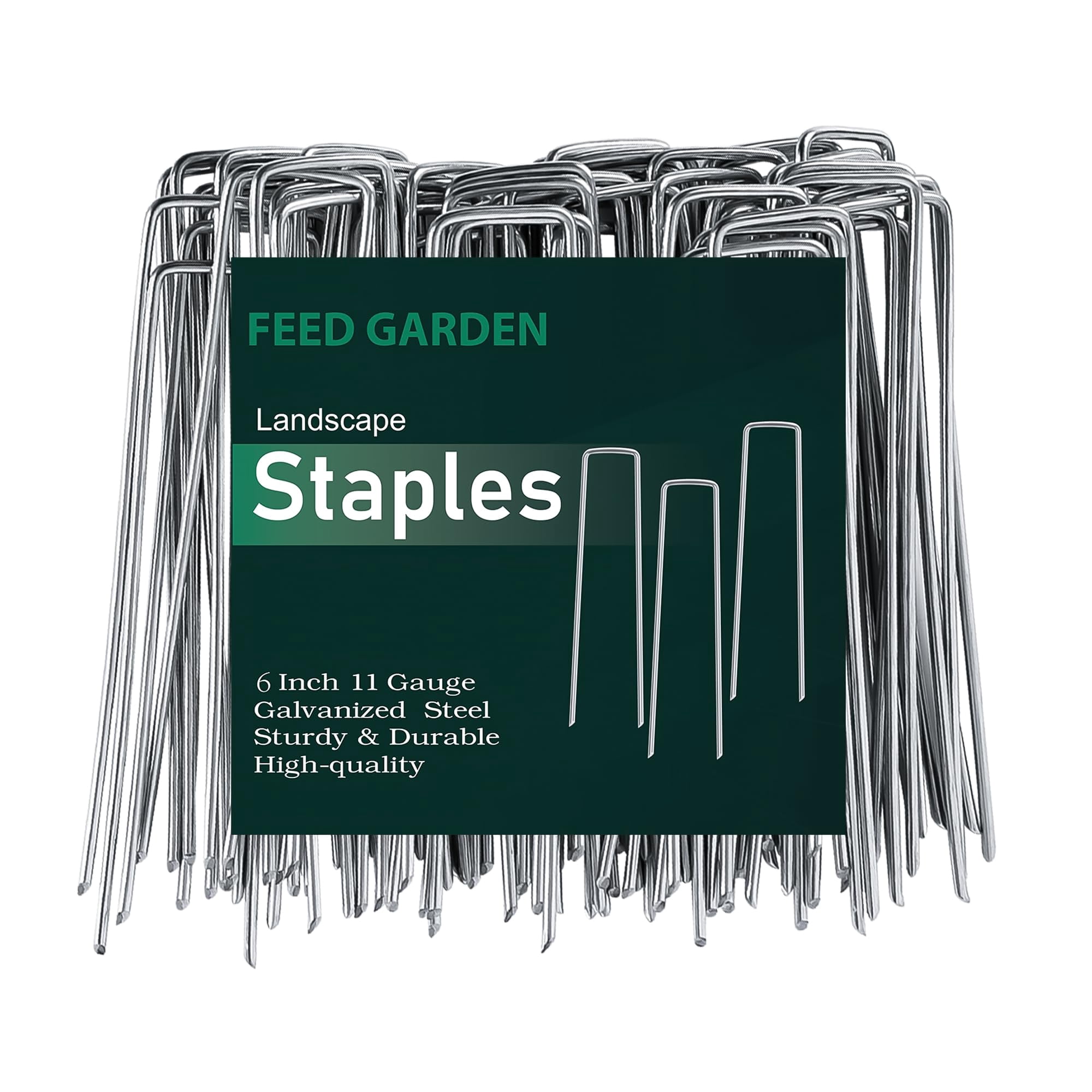 Grapas Para Jardinería Feed Garden De Acero Galvanizado 15 Cm Paquete De 100