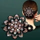 thumbnail image 1 of Rhinestones Flower Hair Clip Ponytail Hairclip Duckbill Hairpin Barrette Crystal Fancy Decorative Hair Accessories For Women, 1 of 3