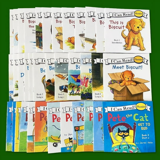 12 Books/Set Biscuit Series I Can Read Phonics Words Learning English Picture Book Children Story Book Early Education Learning Reading Toys