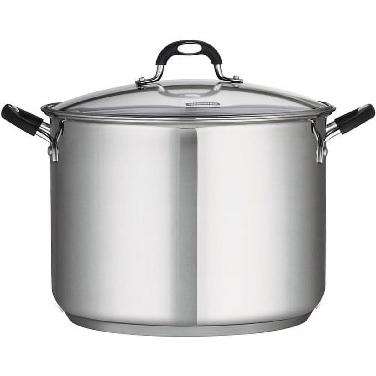 Tramontina - Olla Acero Inoxidable 16 Qt Tapa Vidrio