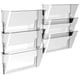 thumbnail image 1 of Organizador de archivos Storex, bolsillo de pared tamaño carta, paquete de 6 unidades, transparente, 1 of 6