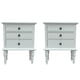 thumbnail image 1 of Set De 2 Veladores Dormitorio Asti 3 Cajones Blanco, 1 of 5