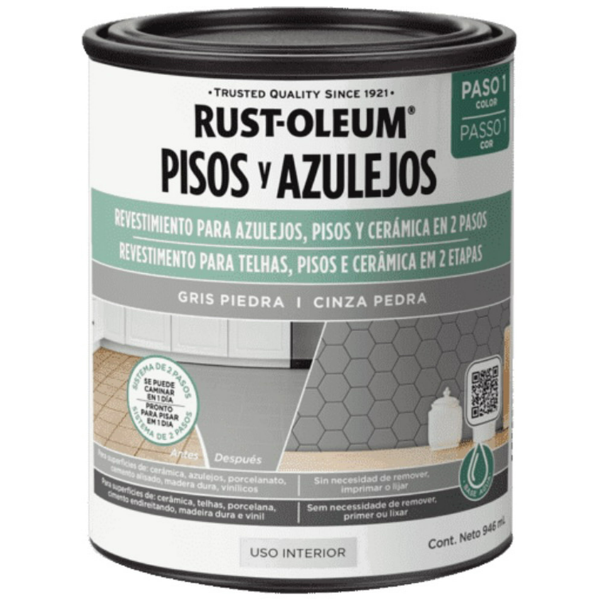 Rust Oleum - Pintura Para Pisos Azulejos Cerámicas 946ml