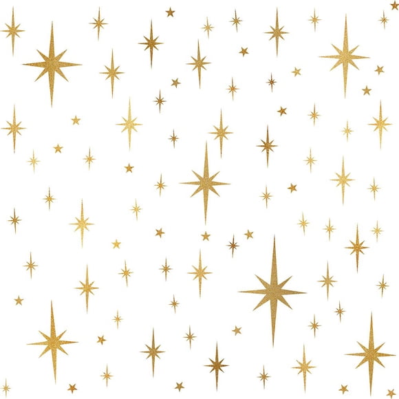 Adhesivos de pared Easma Star Girls Room (116 unidades) Sparkle